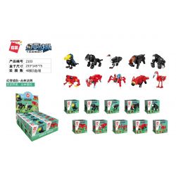 Enlighten 2103 Qman 2103 non  10 QUY TẮC CỦA RỪNG bộ đồ chơi xếp lắp ráp ghép mô hình Creator Sáng Tạo 36 khối