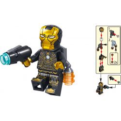 LELE 34095 non  BỘ SƯU TẬP 16 MÔ HÌNH NHÂN VẬT AVENGERS 4 bộ đồ chơi xếp lắp ráp ghép mô hình Super Heroes Siêu Nhân Anh Hùng