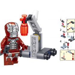 LELE 34095 non  BỘ SƯU TẬP 16 MÔ HÌNH NHÂN VẬT AVENGERS 4 bộ đồ chơi xếp lắp ráp ghép mô hình Super Heroes Siêu Nhân Anh Hùng