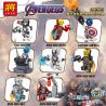 LELE 34095 non  BỘ SƯU TẬP 16 MÔ HÌNH NHÂN VẬT AVENGERS 4 bộ đồ chơi xếp lắp ráp ghép mô hình Super Heroes Siêu Nhân Anh Hùng