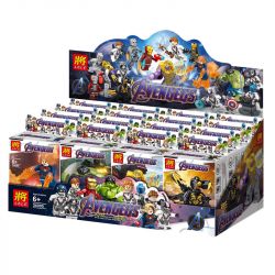 LELE 34095 non  BỘ SƯU TẬP 16 MÔ HÌNH NHÂN VẬT AVENGERS 4 bộ đồ chơi xếp lắp ráp ghép mô hình Super Heroes Siêu Nhân Anh Hùng