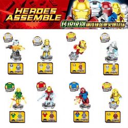 SHENG YUAN SY 1235 non  MẠ ĐIỆN IRON MAN MINIFIGURE 8 KIỂU bộ đồ chơi xếp lắp ráp ghép mô hình Super Heroes HEROES ASSMBLE Siêu Nhân Anh Hùng