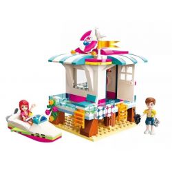 Enlighten 2019 Qman 2019 non  TÚP LỀU CỨU HỘ VEN BIỂN bộ đồ chơi xếp lắp ráp ghép mô hình  CHERRY Các Bạn Gái 229 khối