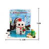 WANGE 2101 non  THIỆP GIÁNG SINH bộ đồ chơi xếp lắp ráp ghép mô hình Creator MERRY CHRISTMAS! Sáng Tạo 168 khối