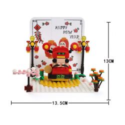 WANGE 2103 non  THẺ POP-UP FORTUNA bộ đồ chơi xếp lắp ráp ghép mô hình Creator KUNG HAI FAT CHOY Sáng Tạo 171 khối