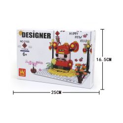 WANGE 2103 non  THẺ POP-UP FORTUNA bộ đồ chơi xếp lắp ráp ghép mô hình Creator KUNG HAI FAT CHOY Sáng Tạo 171 khối