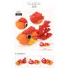 WANGE 6601 6602 6603 6604 6605 6606 non  ANIMAL GACHA 6 TRONG 1 bộ đồ chơi xếp lắp ráp ghép mô hình Creator CAPSULE MINI ANIMAL BUILDING BLOCK Sáng Tạo 218 khối