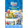 WANGE 68012 non  BÀN HỌC +300 bộ đồ chơi xếp lắp ráp ghép mô hình Basic BUILDING BLOCKS TABLE&300PCS BASIC Khối Cơ Bản 300 khối
