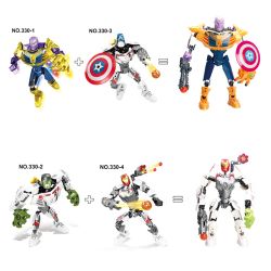 XSZ KSZ 330 non  BỘ ĐỒ LƯỢNG TỬ bộ đồ chơi xếp lắp ráp ghép mô hình Marvel Super Heroes AHEROES ASSEMBLE Siêu Anh Hùng Marvel 49 khối