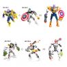 XSZ KSZ 330 non  BỘ ĐỒ LƯỢNG TỬ bộ đồ chơi xếp lắp ráp ghép mô hình Marvel Super Heroes AHEROES ASSEMBLE Siêu Anh Hùng Marvel 49 khối