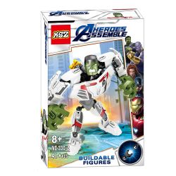 XSZ KSZ 330 non  BỘ ĐỒ LƯỢNG TỬ bộ đồ chơi xếp lắp ráp ghép mô hình Marvel Super Heroes AHEROES ASSEMBLE Siêu Anh Hùng Marvel 49 khối