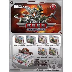 CAYI 2002A 2002B 2002C 2002D 2002E 2002F non  6 TỔ HỢP CÁC NỀN TẢNG HỎA LỰC DI ĐỘNG bộ đồ chơi xếp lắp ráp ghép mô hình Nuclear War Chiến Tranh Hạt Nhân 520 khối