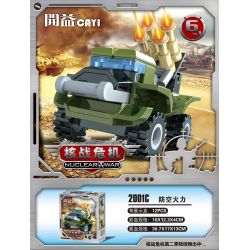 CAYI 2001 non  KHỦNG HOẢNG HẠT NHÂN 6 MÔ HÌNH bộ đồ chơi xếp lắp ráp ghép mô hình Military Army NUCLEAR WAR Quân Sự Bộ Đội 72 khối