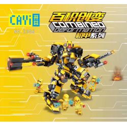 CAYI 2306 non  MECH SERIES LEIBIER RED ORANGE STORM JIANYU THOR 9 bộ đồ chơi xếp lắp ráp ghép mô hình Combined Deformation COMBINED DEFORMATION MECH Robot Kết Hợp 756 khối