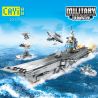 CAYI 2211 non  8 TỔ HỢP TÀU SÂN BAY CHẠY BẰNG NĂNG LƯỢNG HẠT NHÂN bộ đồ chơi xếp lắp ráp ghép mô hình Iron Blood Military Spirit 953 khối