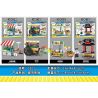 CAYI 3001A 3001B 3001C 3001D non  4 LOẠI GIAN HÀNG BÁO PHAO NỔI NƯỚC ĐÁ CỬA BÁNH QUY bộ đồ chơi xếp lắp ráp ghép mô hình City Thành Phố 348 khối
