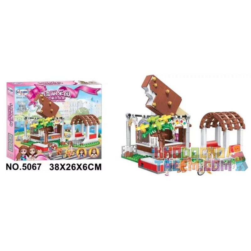 Winner 5067 non  NHÀ KEM bộ đồ chơi xếp lắp ráp ghép mô hình  Các Bạn Gái 290 khối