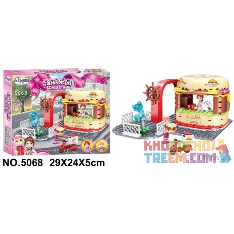 Winner 5068 non  HAMBURG. bộ đồ chơi xếp lắp ráp ghép mô hình  Các Bạn Gái 189 khối