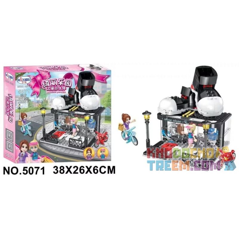 Winner 5071 non  CỬA HÀNG GIÀY bộ đồ chơi xếp lắp ráp ghép mô hình  Các Bạn Gái 275 khối