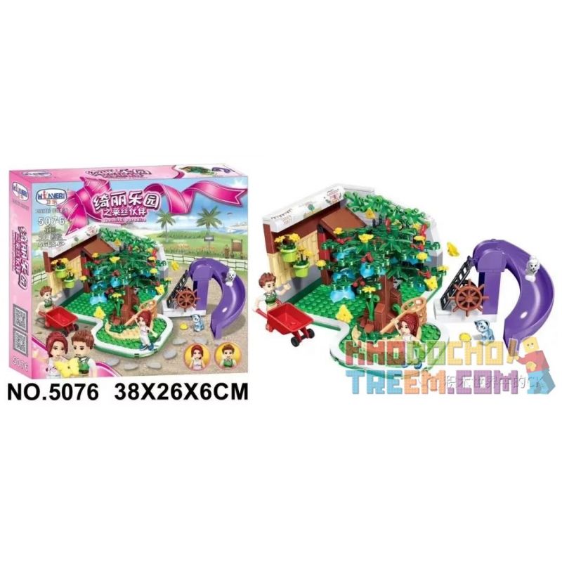 Winner 5076 non  CỬA HÀNG HOA bộ đồ chơi xếp lắp ráp ghép mô hình  Các Bạn Gái 280 khối