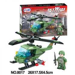 Winner 8017 non  TRỰC THĂNG QUÂN SỰ bộ đồ chơi xếp lắp ráp ghép mô hình Sky Wars SKYWARS Không Chiến 125 khối