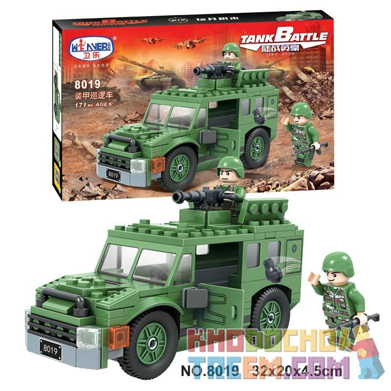 IBLOCK PL-920-98 920-98 PL920-98 Winner 8019 non  XE TUẦN TRA BỌC THÉP bộ đồ chơi xếp lắp ráp ghép mô hình Tank Battle TANKBATTLE Xe Tăng Đối Đầu 171 khối