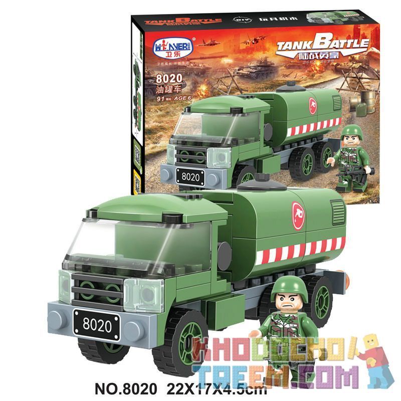Winner 8020 non  XE BỒN bộ đồ chơi xếp lắp ráp ghép mô hình Tank Battle TANKBATTLE Xe Tăng Đối Đầu 91 khối
