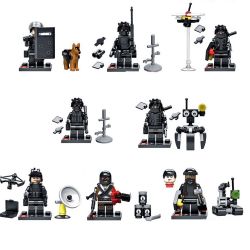 SHENG YUAN SY SY607 non  LOẠT QUÂN SỰ MINIFIGURE CẢNH SÁT ĐẶC BIỆT 8 LOẠI bộ đồ chơi xếp lắp ráp ghép mô hình Military Army Quân Sự Bộ Đội