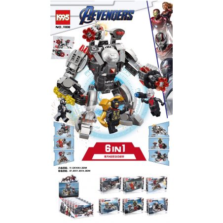 1995 11006 non  GEARS OF WAR HEAVY WEAPON MECH MÁY BAY THU NHỎ 6 LOẠI bộ đồ chơi xếp lắp ráp ghép mô hình Marvel Super Heroes AEVENGERS Siêu Anh Hùng Marvel 450 khối