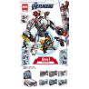 1995 11006 non  GEARS OF WAR HEAVY WEAPON MECH MÁY BAY THU NHỎ 6 LOẠI bộ đồ chơi xếp lắp ráp ghép mô hình Marvel Super Heroes AEVENGERS Siêu Anh Hùng Marvel 450 khối