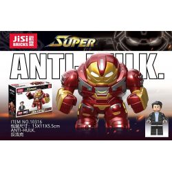 JISI 10316 0316 non  BỘ GIÁP IRON MAN CHỐNG HULK MECH HÌNH NHÂN VẬT STARK bộ đồ chơi xếp lắp ráp ghép mô hình Super Heroes ANTI-HULK Siêu Nhân Anh Hùng