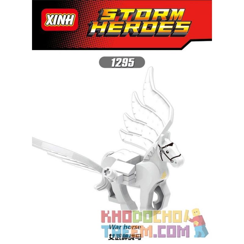 XINH 1295 non  NGỰA CHIẾN VALKYRIE bộ đồ chơi xếp lắp ráp ghép mô hình Marvel Super Heroes WAR HORSE Siêu Anh Hùng Marvel