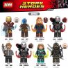 XINH X0258 0258 1261 1262 1263 1264 1265 1266 1267 1268 non  8 BỘ ĐỒ MINIFIGURE bộ đồ chơi xếp lắp ráp ghép mô hình Marvel Super Heroes STORM HEROES Siêu Anh Hùng Marvel