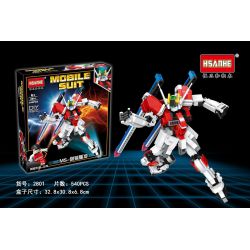 HSANHE 2801 non  XUNG MS-KIẾM bộ đồ chơi xếp lắp ráp ghép mô hình Gundam MOBILE SUIT Đại Chiến Gundam 540 khối