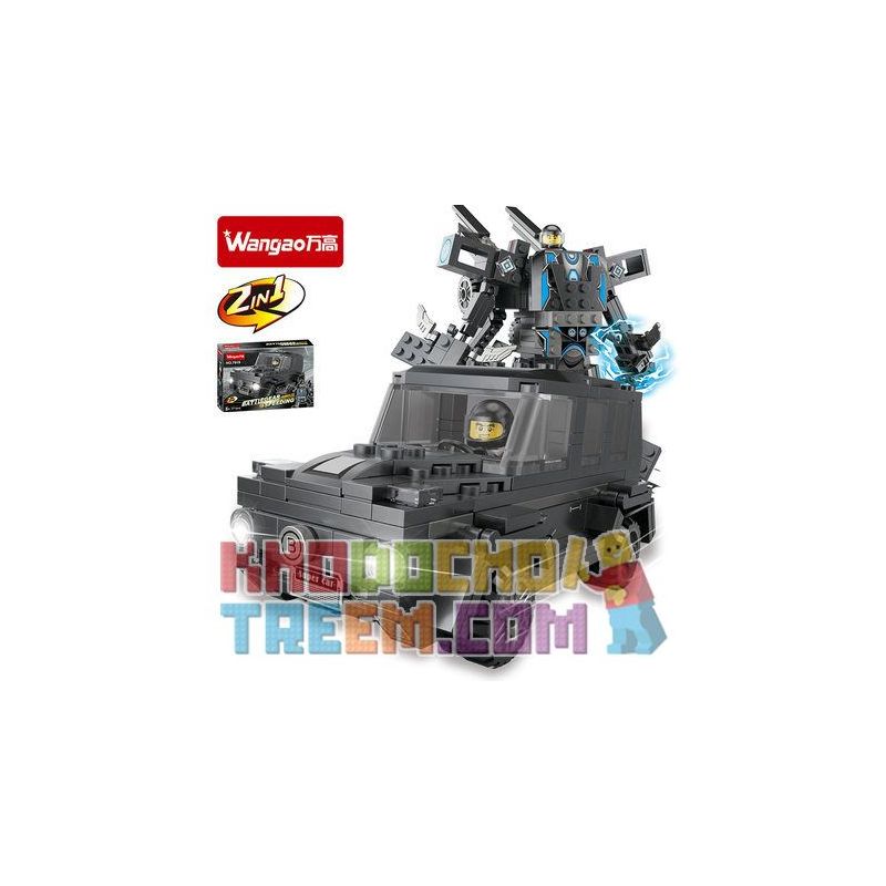 WANGAO 7019 non  MERCEDES G500 bộ đồ chơi xếp lắp ráp ghép mô hình Transformers BATTLEGEAR SPEEDING Robot Đại Chiến Người Máy Biến Hình 271 khối