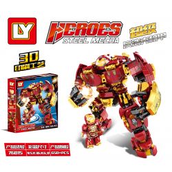 LY 76015 non  SUPER REBELLION. bộ đồ chơi xếp lắp ráp ghép mô hình Super Heroes HEROES STEEL MECHA Siêu Nhân Anh Hùng 650 khối