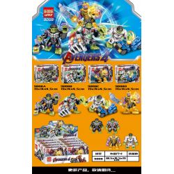 LEYLY 9008A 9008B 9008C 9008D non  HULK THANOS MASTER 4 LOẠI bộ đồ chơi xếp lắp ráp ghép mô hình Marvel Super Heroes AVENGERS 4 Siêu Anh Hùng Marvel