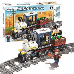 Winner 5085 non  CHUYẾN TÀU CHỞ HÀNG bộ đồ chơi xếp lắp ráp ghép mô hình Trains Tàu Hỏa 195 khối