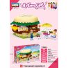 GUDI 9610 non  CỬA HÀNG BÁNH MÌ KẸP THỊT bộ đồ chơi xếp lắp ráp ghép mô hình Modern Girls MODERN GIRLS BURGER SHOP Những Cô Gái Hiện Đại 176 khối