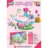 GUDI 9612 non  ĐỘNG VẬT QUAY bộ đồ chơi xếp lắp ráp ghép mô hình Modern Girls MODERN GIRLS ROTATING ANIMALS Những Cô Gái Hiện Đại 299 khối