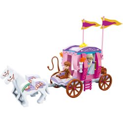 GUDI 9009 non  CỖ XE HOÀNG GIA bộ đồ chơi xếp lắp ráp ghép mô hình Alice Princess ALICE ROYAL CARRIAGE Công Chúa Alice 142 khối