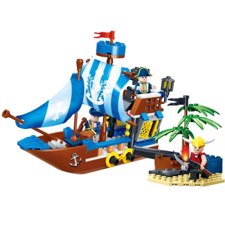 GUDI 9112 non  THÀNH TRÌ CƯỚP BIỂN bộ đồ chơi xếp lắp ráp ghép mô hình Pirates Of The Caribbean LEGEND OF PIRATES STRONGHOLD Cướp Biển Vùng Caribe 200 khối