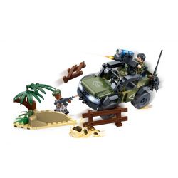 GUDI 8031 non  XUNG ĐỘT BIÊN GIỚI bộ đồ chơi xếp lắp ráp ghép mô hình Tiger Hunt TIGER HUNT BORDER RAIDS Chiến Dịch Săn Cọp 183 khối