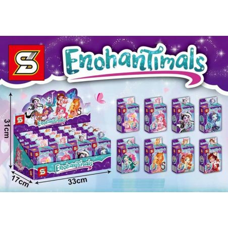 SHENG YUAN SY 6597 6598 6599 6592 6593 6594 6595 6596 non  ENCHANTIMALS 8 NHÂN VẬT NHỎ bộ đồ chơi xếp lắp ráp ghép mô hình  Các Bạn Gái