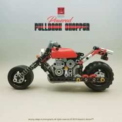 Decool 3803 Jisi 3803 non  XE MÁY bộ đồ chơi xếp lắp ráp ghép mô hình  MECFACTOR POWERED PULLBACK CHOPPER MOTERCYCLE Kỹ Thuật Công Nghệ Cao Mô Hình Phương Tiện 202 khối