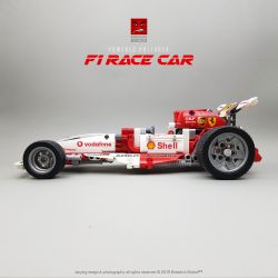 Decool 3807 Jisi 3807 non  XE CÔNG THỨC 1 bộ đồ chơi xếp lắp ráp ghép mô hình  MECFACTOR POWERED PULLBACK F1 RACE CAR Kỹ Thuật Công Nghệ Cao Mô Hình Phương Tiện 377 khối