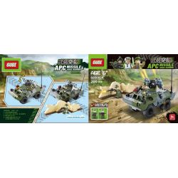 GUDI 600002A non  LOẠT TẤN CÔNG CÓ VŨ TRANG bộ đồ chơi xếp lắp ráp ghép mô hình Military Army APC MISSILE Quân Sự Bộ Đội 200 khối