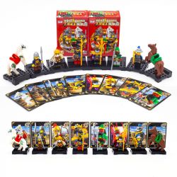Enlighten 1501A 1501B Qman 1501A 1501B non  THREE KINGDOMS HEROES TRONG MINIFIGURES MÙA ĐẦU TIÊN 16 bộ đồ chơi xếp lắp ráp ghép mô hình Collectable Minifigures Búp Bê Sưu Tầm