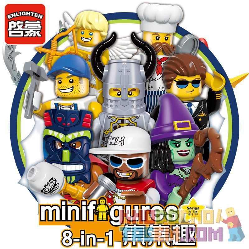 Enlighten 1502A 1502B Qman 1502A 1502B non  16 NHÂN VẬT NHỎ TRONG MÙA THỨ HAI bộ đồ chơi xếp lắp ráp ghép mô hình Collectable Minifigures Búp Bê Sưu Tầm