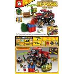 SHENG YUAN SY SY1326 1326 non  BIG FEET CON THÚ XE ĐỊA HÌNH bộ đồ chơi xếp lắp ráp ghép mô hình Game For Peace Chiến Đấu Cho Hòa Bình 282 khối